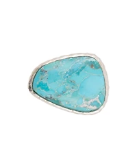 Barse Abstract Blue Turquoise and Silver Ring