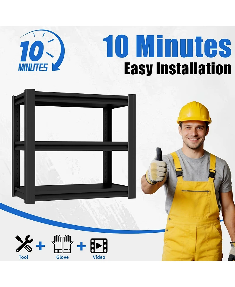 Boyel Living Fish Tank Stand 34 Inch Heavy Duty Steel 3 Tier Adjustable Shelves 660lb