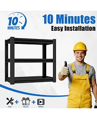 Boyel Living Fish Tank Stand 34 Inch Heavy Duty Steel 3 Tier Adjustable Shelves 660lb