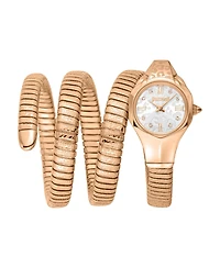 Just Cavalli Women's Reptilia Quartz Ip Stainless Steel Bracelet Watch