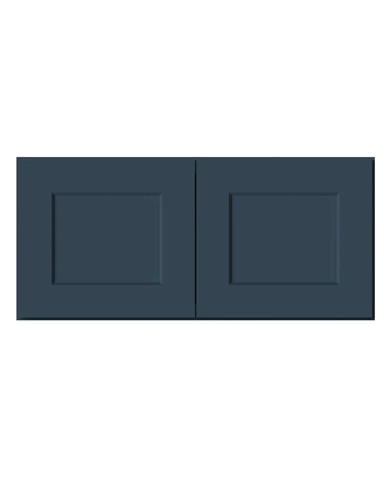 Boyel Living 33 Inch x 15 Double Door Short Wall Cabinet, Ready to Assemble Kitchen Cabinet with Solid Wood Frame, Soft-Close Slides and Hinge