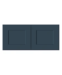 Boyel Living 33 Inch x 15 Double Door Short Wall Cabinet, Ready to Assemble Kitchen Cabinet with Solid Wood Frame, Soft-Close Slides and Hinge