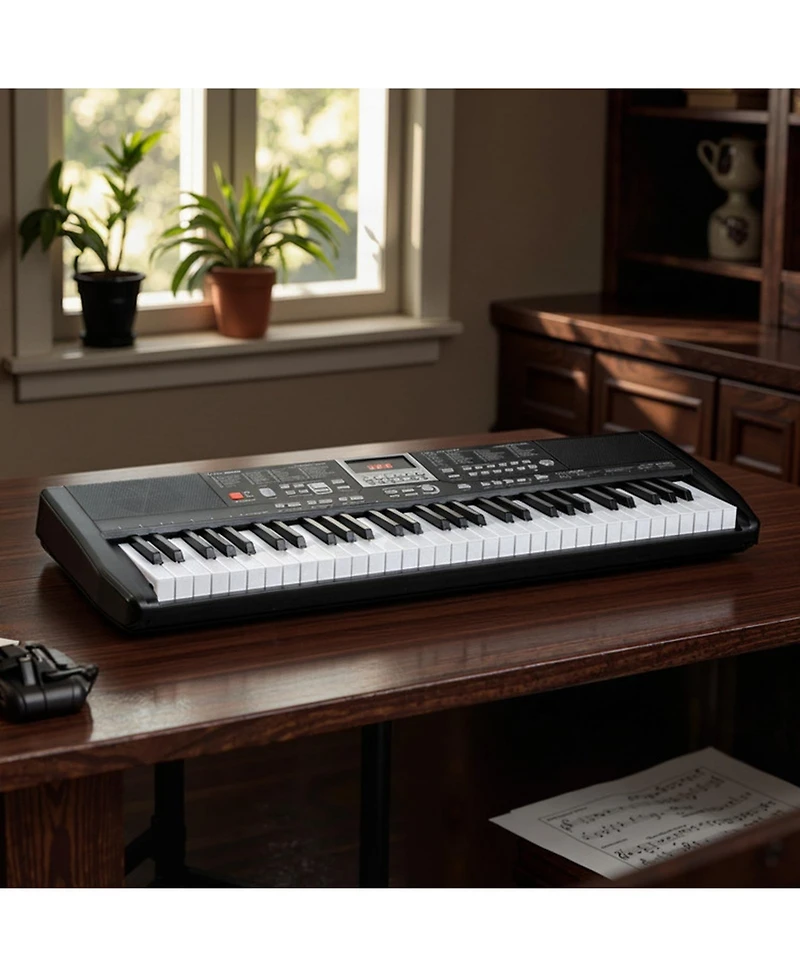 Sugift 61 Keys Beginners Electric Piano Keyboard Kit with Adjustable Stand and Stool