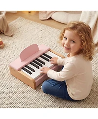 Hongge 18-Key Wooden Musical Toy Piano, Ages 3+