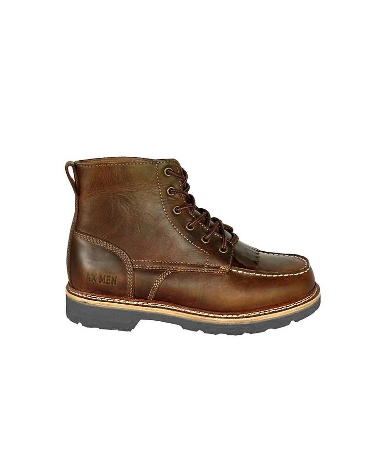 Ax Men Men's Boots Barnes 6 Inch Front Lace Moc Toe