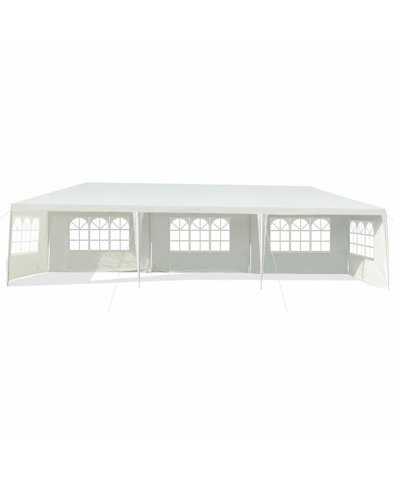 Gymax 10'x30 feet Heavy-duty Gazebo Wedding Canopy Party Pavilion Outdoor