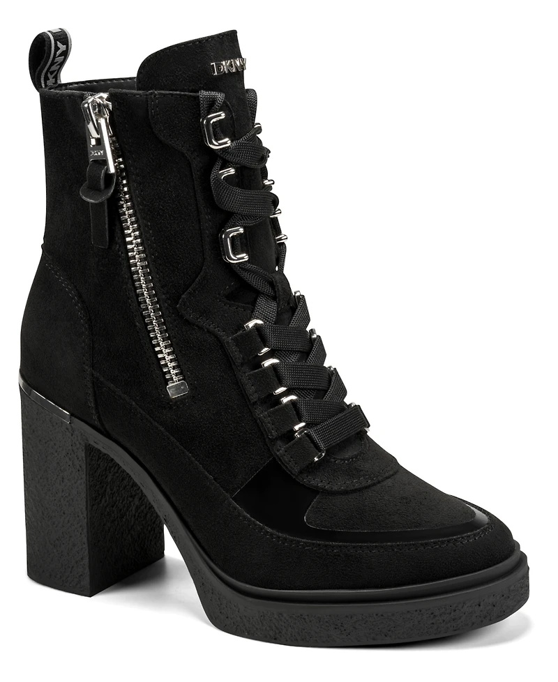Dkny Women's Toia Lace-Up Platform Booties