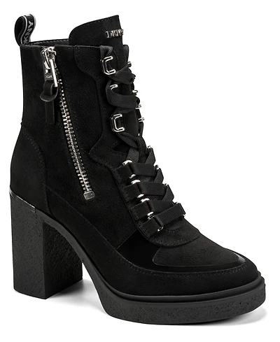 Dkny Women's Toia Lace-Up Platform Booties