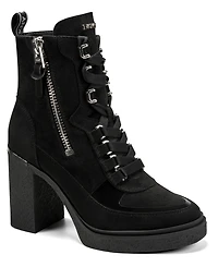 Dkny Women's Toia Lace-Up Platform Booties