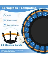 Hongge Mini Toddler Trampoline with Padded Handle, 28" × 30", 176 lb Capacity, Ages 3-6