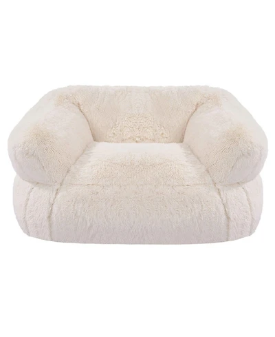 Slickblue Adult Bean Bag Sofa Chair with Armrests and Foam Filling