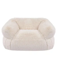 Slickblue Adult Bean Bag Sofa Chair with Armrests and Foam Filling