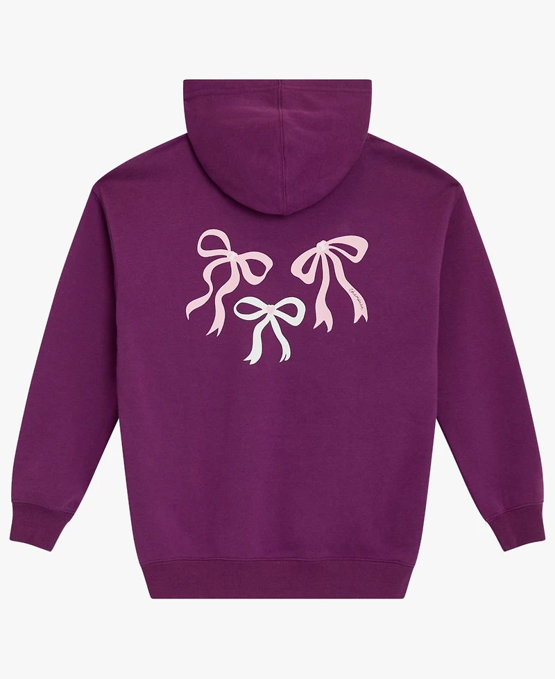 Champion Girls' 4-16 Bow Graphic Hooded Sweatshirt
