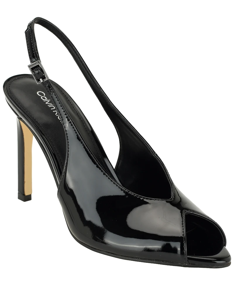 Calvin Klein Women's Dorris Peep Toe High Stiletto Pumps