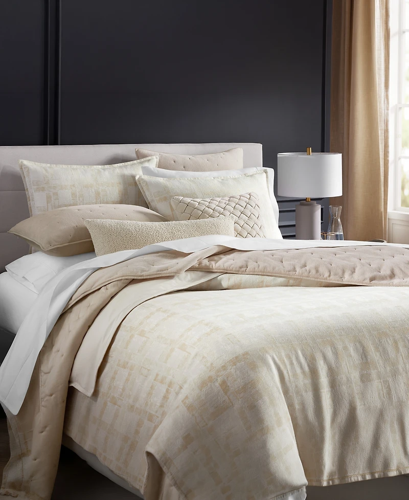 Closeout! Hotel Collection Stucco Plaid 3-Pc. Comforter Set, King, Exclusively at Macy's