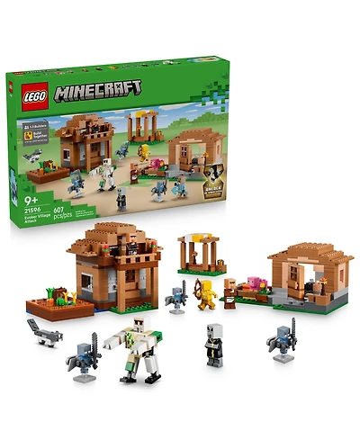 Lego Minecraft Evoker Village Attack 21596 607-Piece Building Set, Ages 9+
