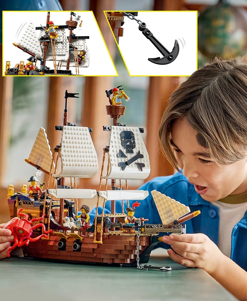 Lego Creator 3 in 1 Iconic Pirate Ship 31387 1,074-Piece Building Set, Ages 9+