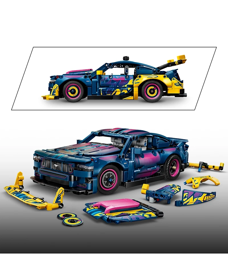 Lego Ford Mustang Gt Custom Garage Customizable Steering Mechanics 42236 973-Piece Building Set, Ages 10+