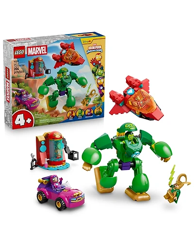 Lego Marvel Iron Man and His Awesome Friends Loki vs. Team Iron Man 11211 204-Piece Building Set, Ages 4+