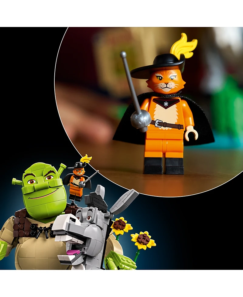 Lego Shrek: Shrek, Donkey Puss in Boots 72423 1,403-Piece Building Set, Ages 18+