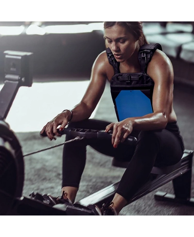 Sugift 5.75 Lb Pair Steel Weight Vest Plates Ergonomic Fit for Strength Training Running Fitness