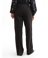 Scotch & Soda Women's Cleo High-Rise Wide-Leg Corduroy Pants, 30" Inseam