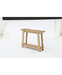 Tribesigns Console Table, Sofa Table Behind Couch, Industrial Console Sofa Table with Storage Shelf