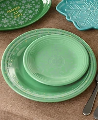 Fiesta Meadow Snowflakes 7.25" Classic Rim Salad Plate, Exclusively at Macy's