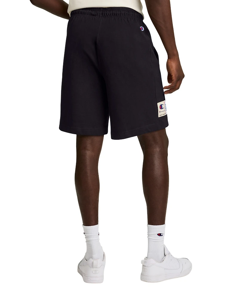 Champion Men's Jersey Embroidered C Logo Shorts, 7" Inseam