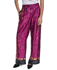Karl Lagerfeld Paris Petite High-Waisted Wide-Leg Pants, 29" Inseam