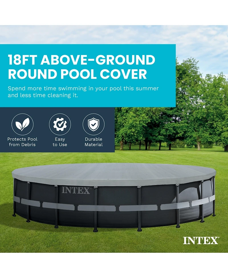 Intex 18' Round Debris Cover for Intex Ultra Frame Swimming Pools, Uv Resistant