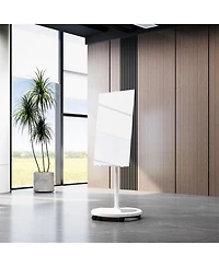 Yobtop Removable Adjustable Height Glass Whiteboard