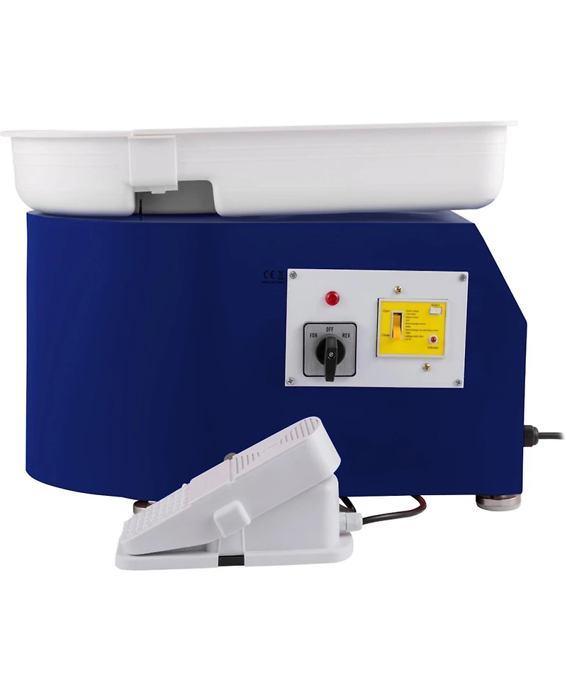 Yobtop Electric 28cm Pottery Wheel with Foot Pedal Speed Control for Beginners