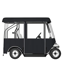 Sugift Polyester Golf Cart Driving Enclosure Cover for 4-Seat Carts