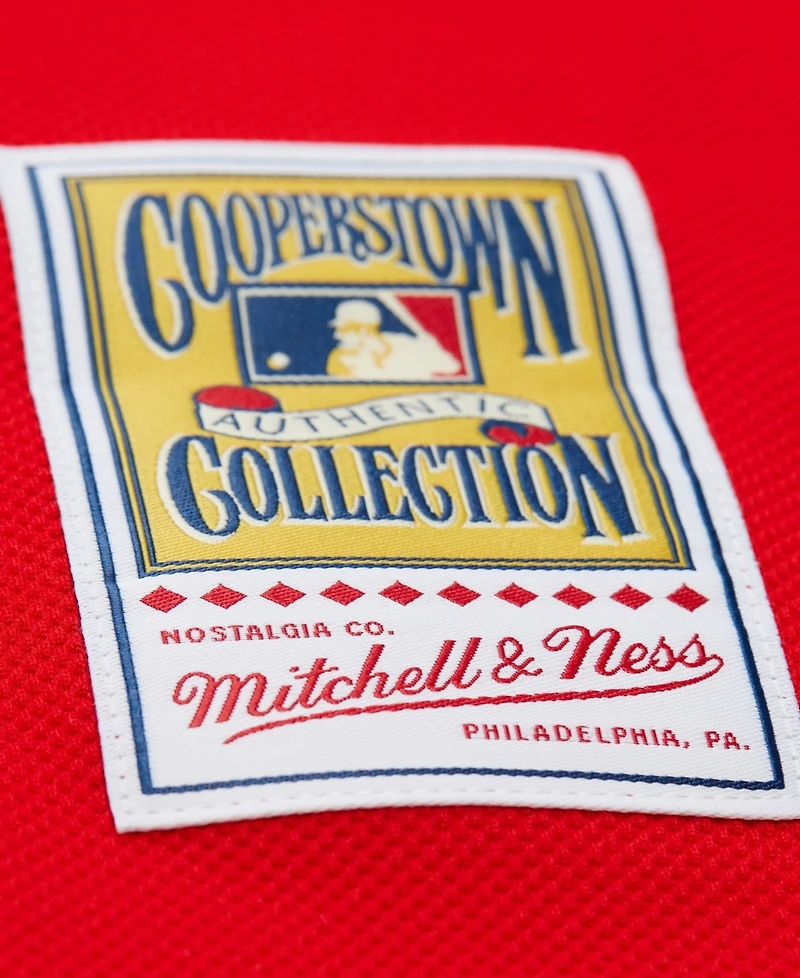 Mitchell Ness Men's Ryan Howard Red Philadelphia Phillies Big Tall Cooperstown Mesh Batting Practice Jersey
