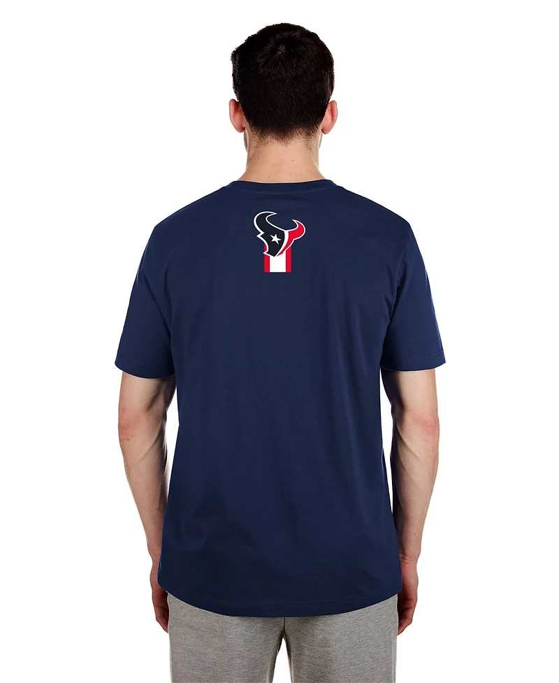 New Era Men's Navy Houston Texans 3rd Down High Density Print T-Shirt