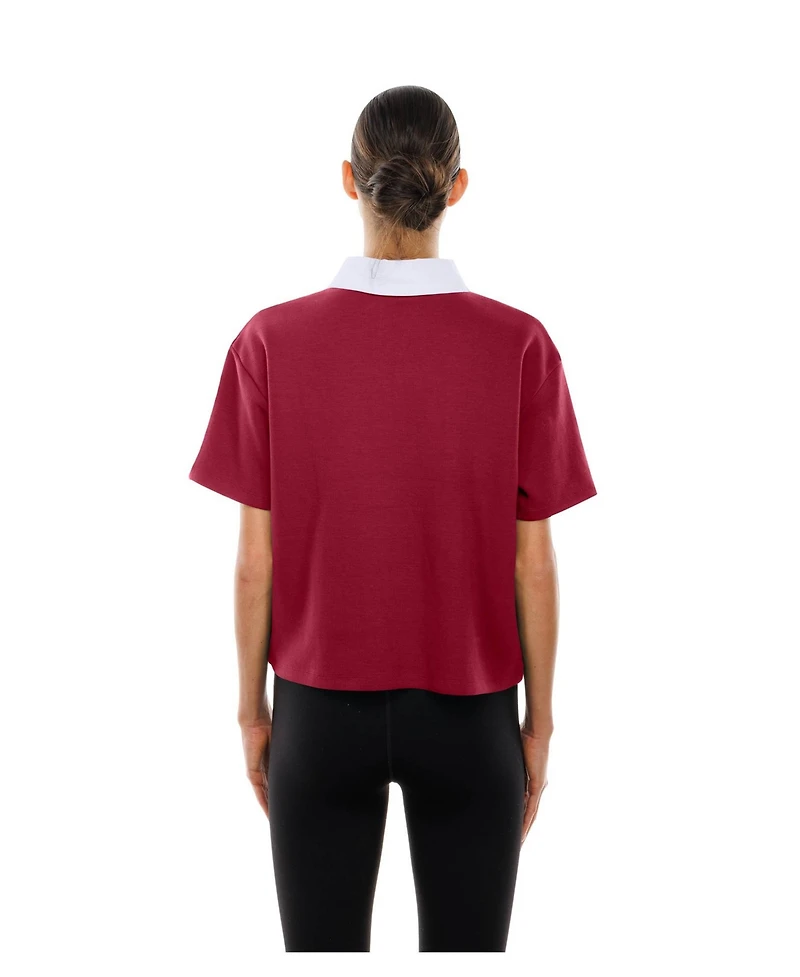 New Era Women's Washington Commanders Boxy Cropped Polo