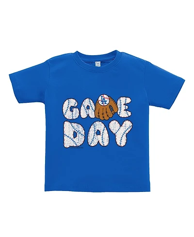 Soft As A Grape Toddler Royal Los Angeles Dodgers Game Day T-Shirt