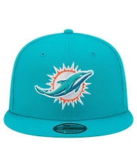 New Era Men's Aqua Miami Dolphins 9FIFTY Snapback Hat