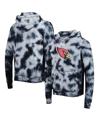 New Era Men's Black Arizona Cardinals Team Tie-Dye Pullover Hoodie