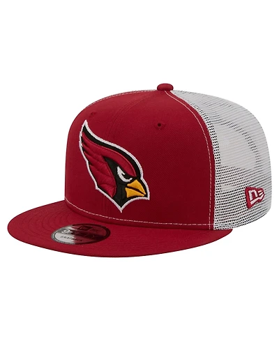 New Era Men's Cardinal Arizona Cardinals Core Team 9FIFTY Trucker Snapback Hat