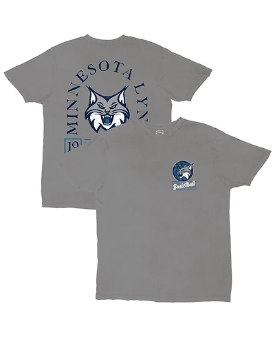 Stadium Essentials Men's and Women's Platinum Minnesota Lynx Lay Low Vintage Wash Relaxed Fit T-Shirt