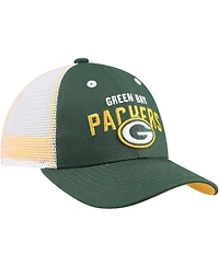 Outerstuff Preschool Green/White Green Bay Packers Core Lockup Trucker Adjustable hat