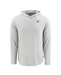 Cutter & Buck Men's Gray Vanderbilt Commodores Coastline Epic Comfort Eco Long Sleeve Hoodie T-Shirt