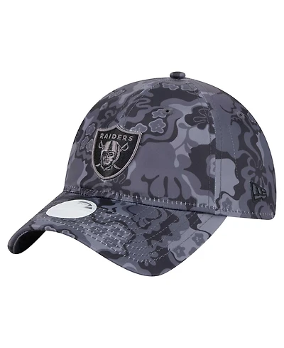 New Era Women's Black Las Vegas Raiders Trippy 9TWENTY Adjustable Hat