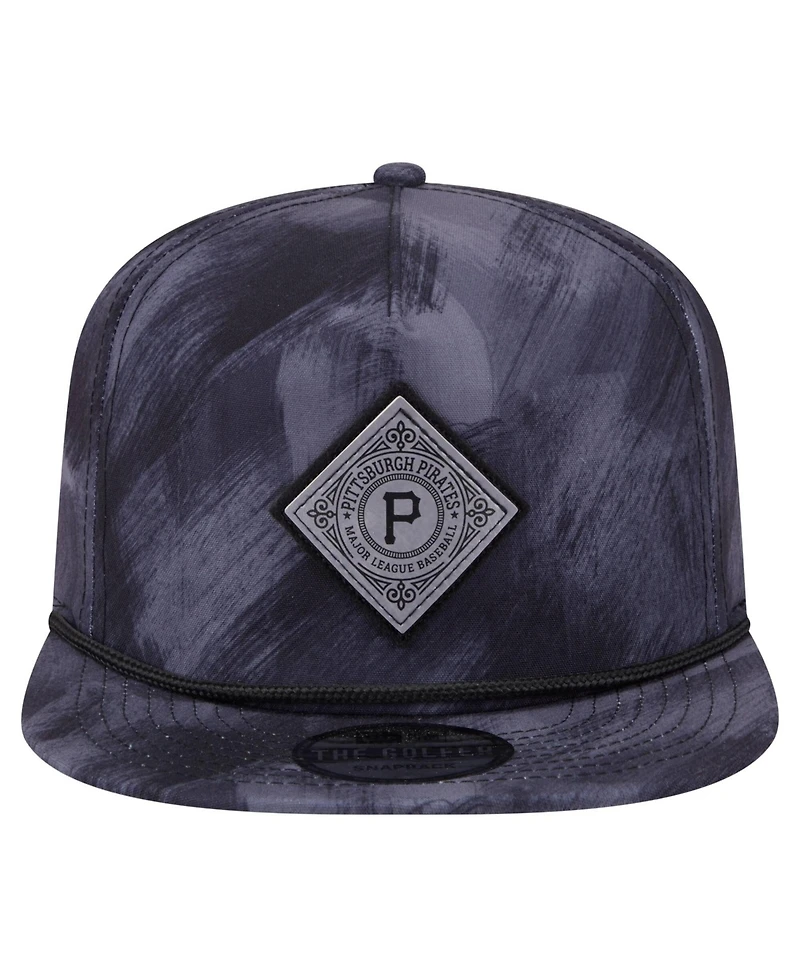 New Era Men's Navy Pittsburgh Pirates Printed Golfer Snapback Hat