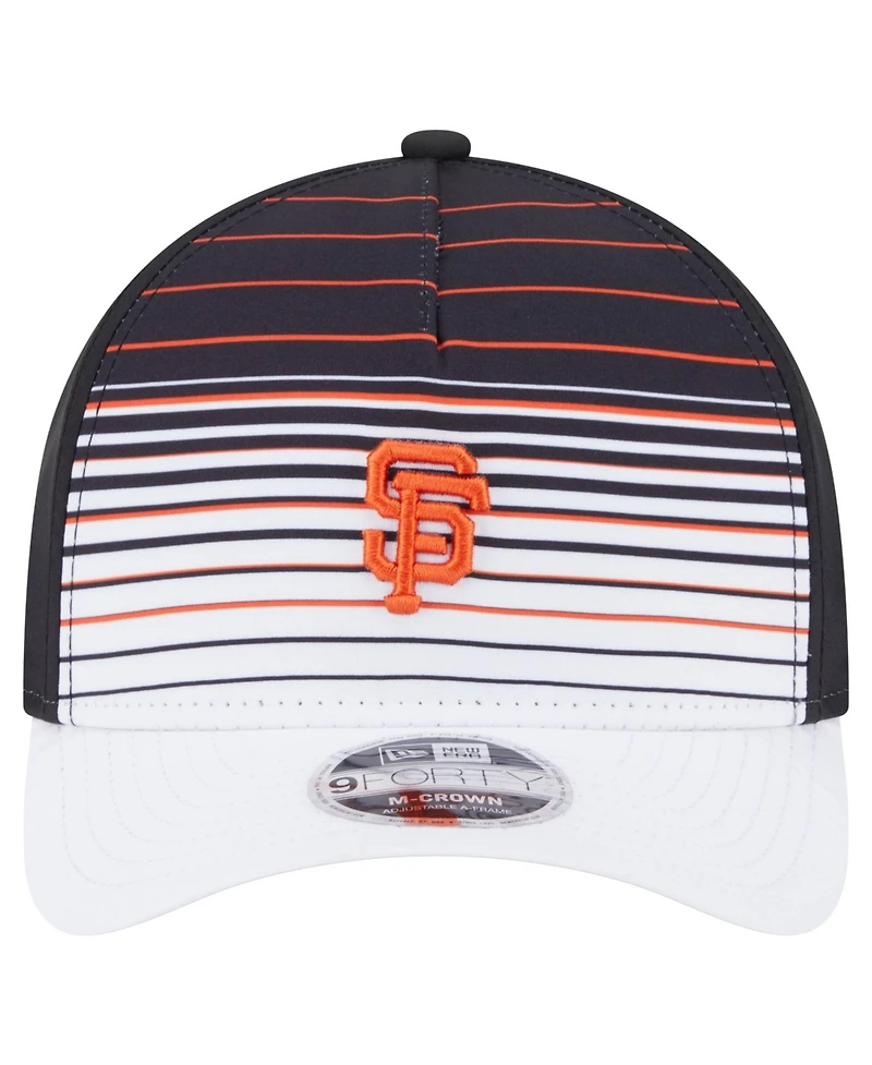 New Era Men's Black San Francisco Giants Gradient 9FORTY M-Crown Adjustable Hat
