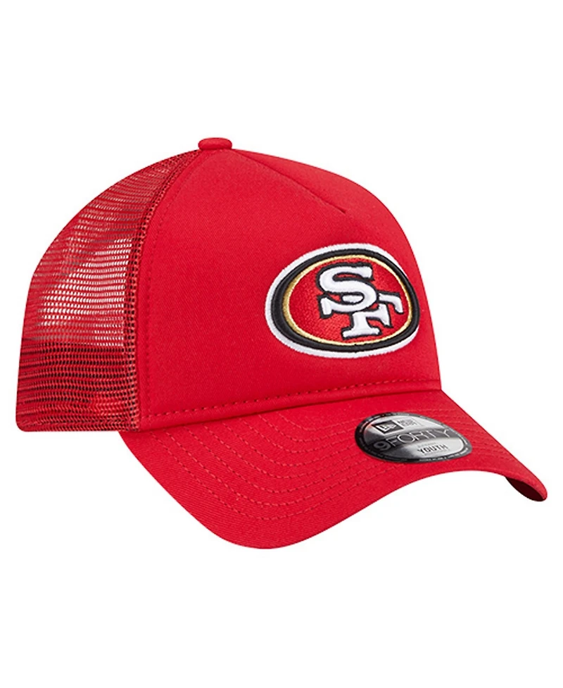 New Era Preschool Scarlet San Francisco 49ers Main A-Frame 9FORTY Adjustable Hat