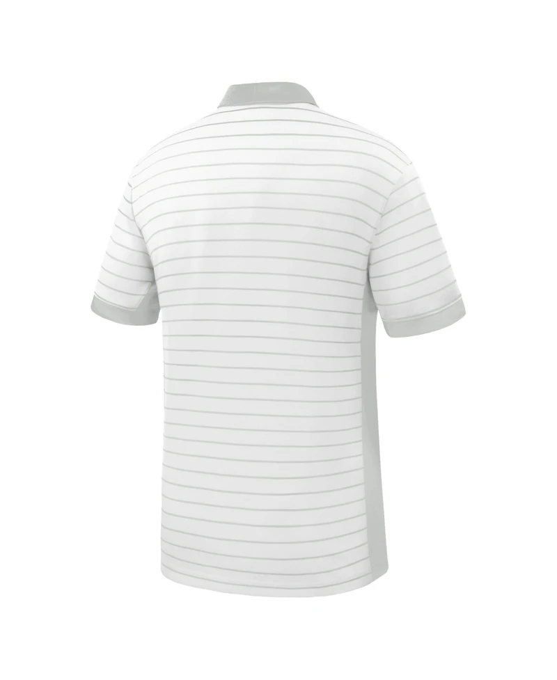 Nike Men's White Illinois Fighting Illini Victory Stripe Dri-fit Polo Shirt