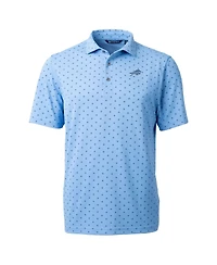 Cutter & Buck Men's Powder Blue Buffalo Bills Virtue Eco Pique Tile Print Polo Shirt